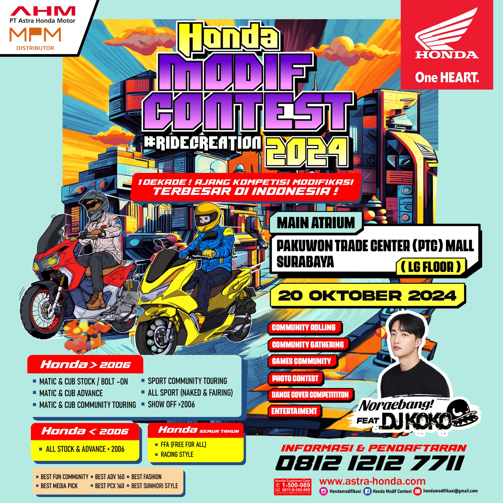 Press Release Simak Jadwalnya! Hajatan Modifikasi Terbesar Tanah Air Honda Modif Contest Hadir di Surabaya